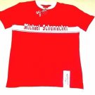 MICHAEL SCHUMACHER T-SHIRT WITH LETTERING & LOGO RED/WHITE SIZE S- SMALL , NEW MICHAEL SCHUMACHER T-SHIRT WITH LETTERING & LOGO RED/WHITE SIZE S- SMALL , NEW