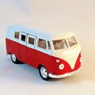 1963 VOLKSWAGEN T1 BUS RED/WHITE WELLY 1/34 DIECAST CAR COLLECTOR'S MODEL, NEW