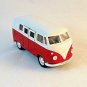 1963 VOLKSWAGEN T1 BUS RED/WHITE WELLY 1/34 DIECAST CAR COLLECTOR'S MODEL, NEW