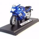 TRIUMPH TT600,2002 METALLIC BLUE WELLY 1/18 DIECAST MOTORCYCLE COLLECTOR'S MODEL