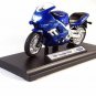 TRIUMPH TT600,2002 METALLIC BLUE WELLY 1/18 DIECAST MOTORCYCLE COLLECTOR'S MODEL