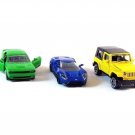 MAJORETTE STREET CARS, SET*3 DIECAST CAR MODELS,JEEP/FORD/DODGE,NEW