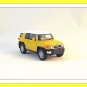 TOYOTA FJ CRUISER YELLOW/WHITE WELLY 1/38 DIECAST CAR COLLECTOR'S MODEL,NEW