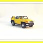 TOYOTA FJ CRUISER YELLOW/WHITE WELLY 1/38 DIECAST CAR COLLECTOR'S MODEL,NEW