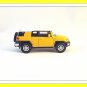TOYOTA FJ CRUISER YELLOW/WHITE WELLY 1/38 DIECAST CAR COLLECTOR'S MODEL,NEW