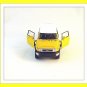 TOYOTA FJ CRUISER YELLOW/WHITE WELLY 1/38 DIECAST CAR COLLECTOR'S MODEL,NEW
