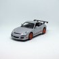 PORSCHE 911 (997)GT3 RS SILVER WELLY 1:38  DIECAST CAR COLLECTOR'S MODEL, NEW