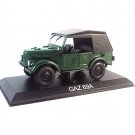 GAZ-69A CABRIOLET CLOSED 1953, GREEN EDICOLA 1/43 DIECAST CAR COLLECTOR'S MODEL