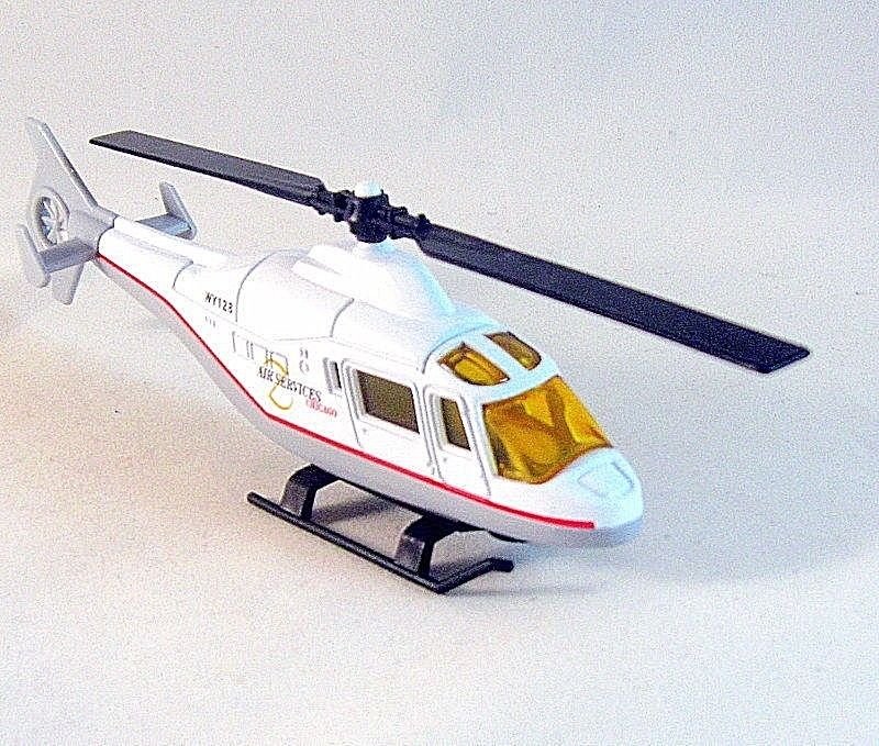 AIR SERVICESCHICAGO HELICOPTER,WELLY DIECAST HELICOPTER COLLECTOR'S