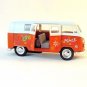 1963 VOLKSWAGEN T1 MINIBUS ORANGE/WHITE WELLY 1/38 DIECAST CAR COLLECTOR'S MODEL