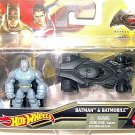 BATMAN AND BATMOBILE,MOVIE CAR+FIGURE HOTWHEELS 1:64 CAR MODEL, NEW