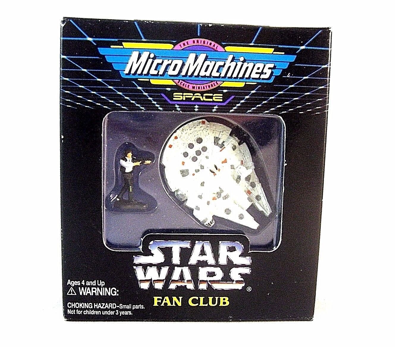 STAR WARS MICRO MACHINES,MILLENIUM FALCON WITH HAN SOLO,LIMITED EDITION RARE,NEW