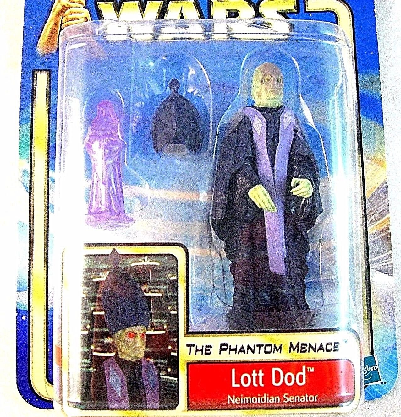 STAR WARS THE PHANTOM MENACE CARDED LOTT DOD,NEIMOIDIAN SENATOR,COLLECTOR'S ITEM