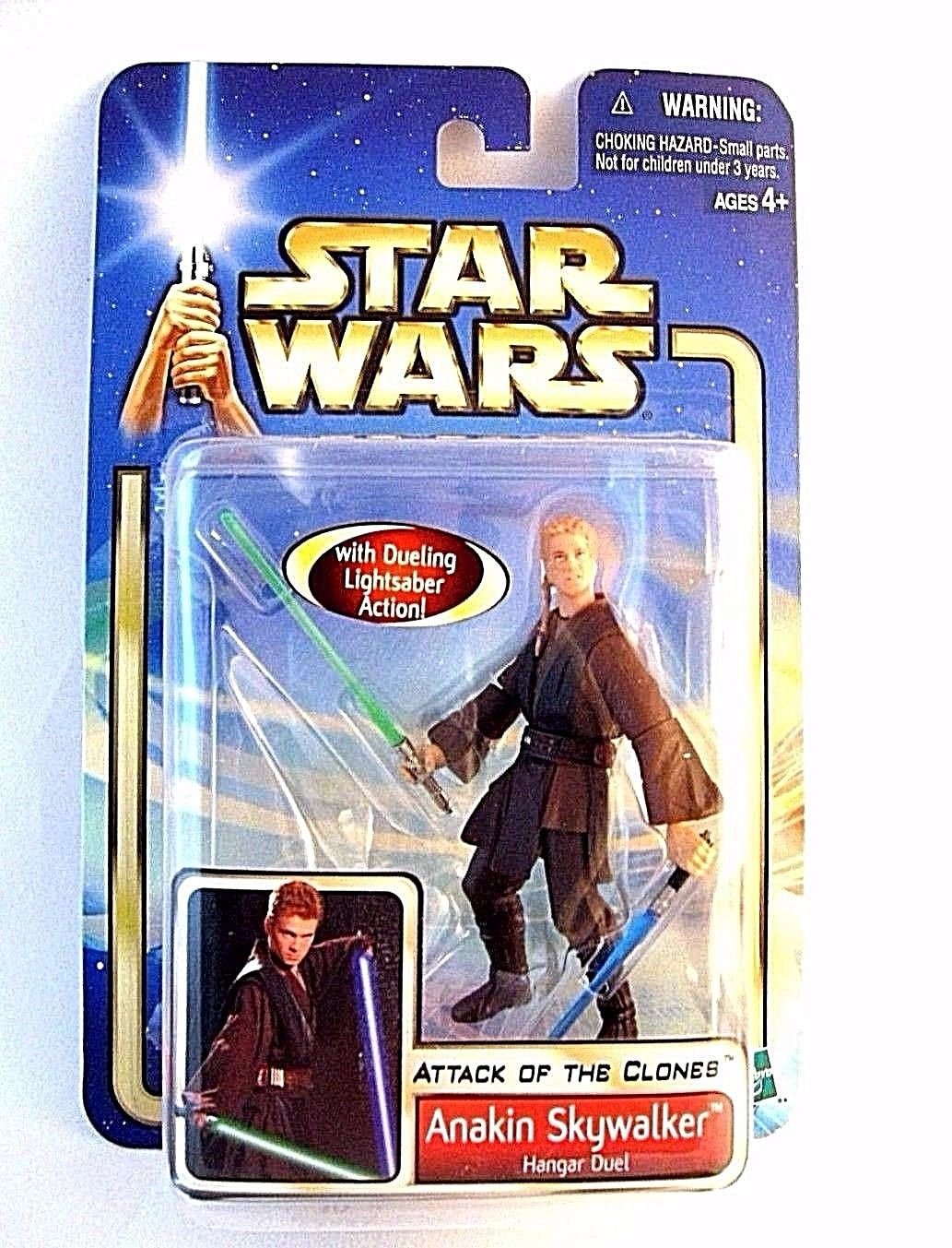 STAR WARS AOTC CARDED ANAKIN SKYWALKER HANGAR DUEL C-7/8 ,COLLECTIBLE, NEW