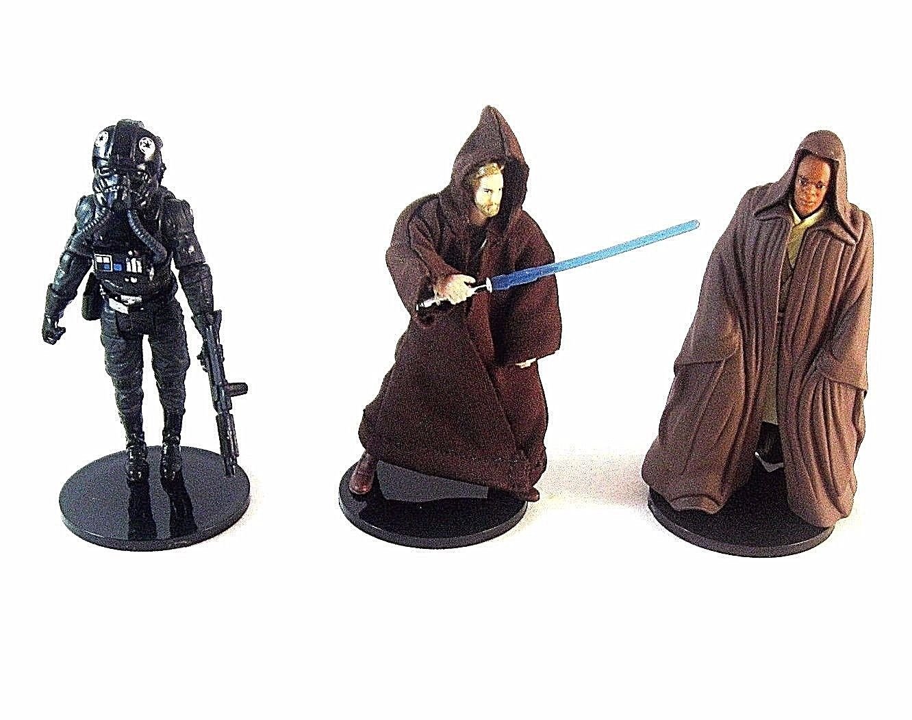 STAR WARS, SET*3 ACTION FIGURE STANDS FOR VINTAGE STAR WARS LOOSE ...