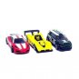SET*3 DIECAST CAR MODELS RED/WHITE,GREEN,YELLOW HOTWHEELS
