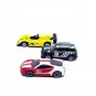 SET*3 DIECAST CAR MODELS RED/WHITE,GREEN,YELLOW HOTWHEELS