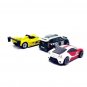 SET*3 DIECAST CAR MODELS RED/WHITE,GREEN,YELLOW HOTWHEELS