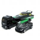 SET*2,MAN TGX TRUCK CARRYING SPEED BOAT+AKYLONE CONCEPT,MAJORETTE