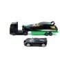 SET*2,MAN TGX TRUCK CARRYING SPEED BOAT+AKYLONE CONCEPT,MAJORETTE