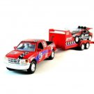 SET*2 CAR MODELS+TRAILER,FORD F-150/FORD MUSTANG RED/BLACK REALTOY