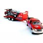 SET*2 CAR MODELS+TRAILER,FORD F-150/FORD MUSTANG RED/BLACK REALTOY