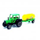 FARM TRACTOR WITH MILK TANKER WAGON, GREEN WELLY TRACTOR COLLECTOR'S MODEL, NEW