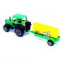FARM TRACTOR WITH MILK TANKER WAGON, GREEN WELLY TRACTOR COLLECTOR'S MODEL, NEW