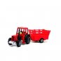 FARM TRACTOR WITH A CART, RED WELLY TRACTOR COLLECTOR'S MODEL, NEW