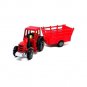 FARM TRACTOR WITH A CART, RED WELLY TRACTOR COLLECTOR'S MODEL, NEW