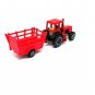 FARM TRACTOR WITH A CART, RED WELLY TRACTOR COLLECTOR'S MODEL, NEW