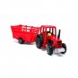 FARM TRACTOR WITH A CART, RED WELLY TRACTOR COLLECTOR'S MODEL, NEW