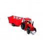 FARM TRACTOR WITH A CART, RED WELLY TRACTOR COLLECTOR'S MODEL, NEW