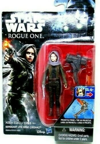 STAR WARS, SERGEANT JYN ERSO (JEDHA) ROGUE ONE WITH ACCESSORIES, HASBRO, NEW