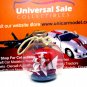 LITTLE SAILING BOAT IN A GLASS BALL, WOODEN NAUTICAL MODEL