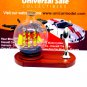 LITTLE SAILING BOAT IN A GLASS BALL ON WOOD PEN STAND,WOODEN NAUTICAL MODEL