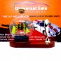 LITTLE SAILING BOAT IN A GLASS BALL ON WOOD PEN STAND,WOODEN NAUTICAL MODEL