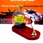 LITTLE SAILING BOAT IN A GLASS BALL ON WOOD PEN STAND,WOODEN NAUTICAL MODEL