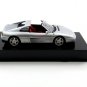 FERRARI 348 TS + SHOWCASE, SILVER ALTAYA 1:43 DIECAST CAR COLLECTOR'S MODEL
