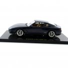 FERRARI 456 M + SHOWCASE, METALLIC DARK BLUE ALTAYA 1:43 DIECAST CAR COLLECTOR'S MODEL