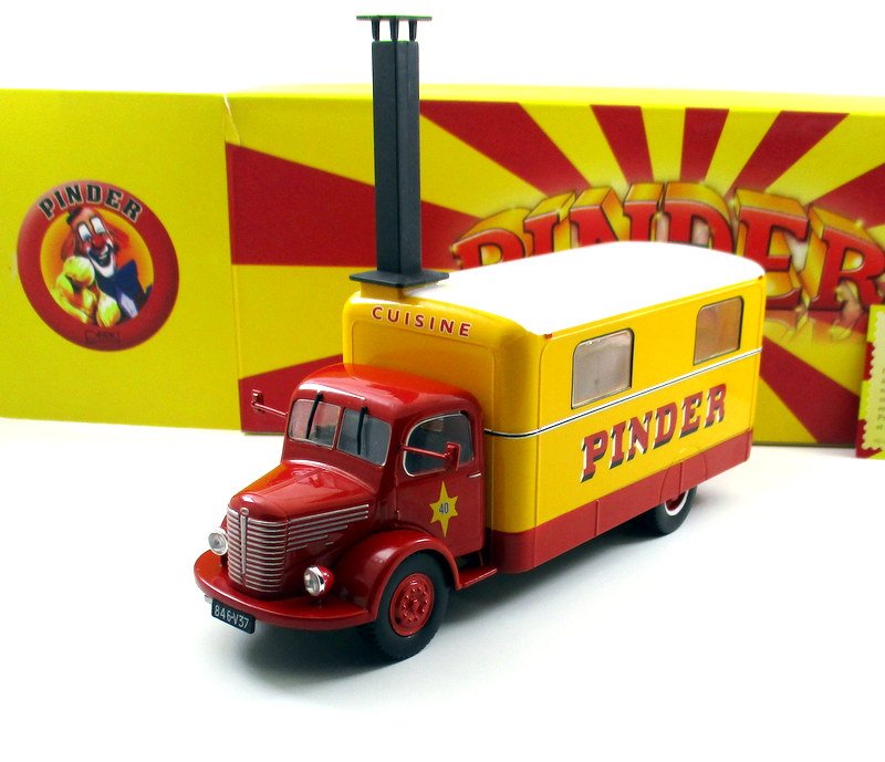 PINDER CIRCUS,UNIC ZU 51 KITCHEN TRUCK YEAR 1952, DIREKT COLLECTIONS 1:43