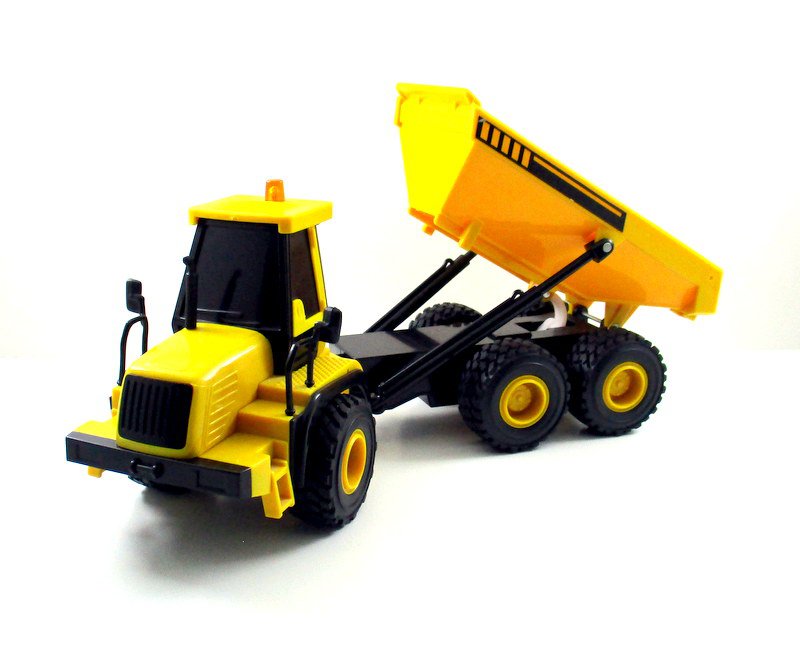 ARTICULATED HAULER DUMP/TRANSPORT CONSTRUCTION VEHICLE,MOVING PARTS