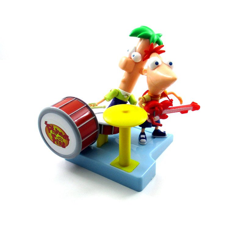 PHINEAS AND FERB BAND + DRUM SET AND GUITAR, DISNEY