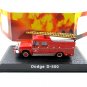 FIRE DEPARTMENT DODGE D-500 WATOU 1958, RED ATLAS SCALE 1:72 FIRE TRUCK MODEL