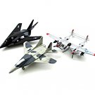 Set *3 Aircraft Models, Mig-29 Fulcrum/F-117 Stealth Fighter/P-38 Lightning