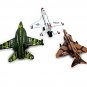 Set *3 Aircraft Models, A203 US Airforce, Phantom F-4C, F/A-18E Super Hornet
