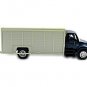 International 4200 Delivery Box Truck, Dark Blue/White Newray 1:43