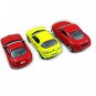 Set*3 Car Models, Mercedes-Benz SLR McLaren/Audi TT/Mazda RX8, Scale 1:60/1:53/1:58