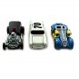 Set*3 Car Models, Tork Twist Yellow Flames/2003 Shift Kicker/1957 Chevy Bel Air Scale 1:64