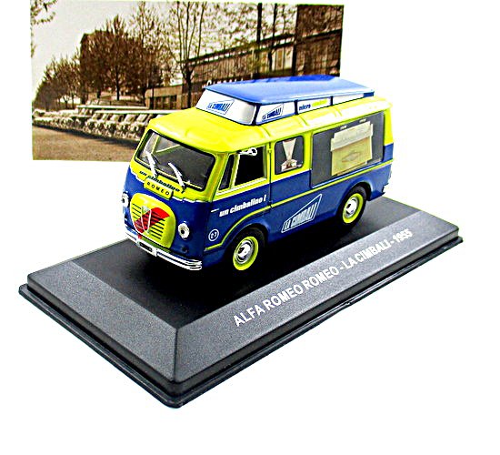 ALFA ROMEO ROMEO VAN LA CIMBALI YEAR 1955 ALTAYA SCALE 1:43 DIECAST VAN MODEL